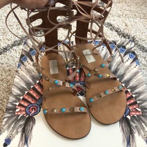 Valentino Lace Up Sandals